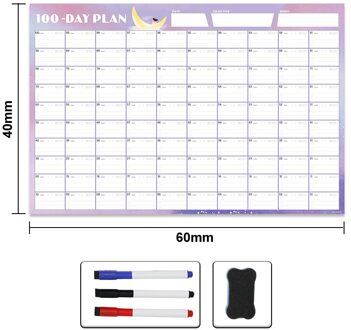 Dagelijkse Planner Muur Kalender 100 Dagen Dagelijkse Maandelijkse Agenda Schema Papier Uitwisbare Kids Kalender Karwei Grafiek Message Board 6040ZLB17