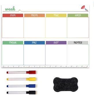 Dagelijkse Week Maand Plan Magnetische Kalender Whiteboard Sticker Flexibele Bericht Notities Boord Koelkast Stickers Set Thuis Decore 06 reeks