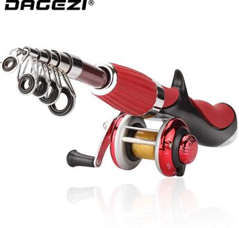Dagezi Ijs Hengel + Reel Spinning Vissen Wiel Ijs Staaf Combo Visgerei