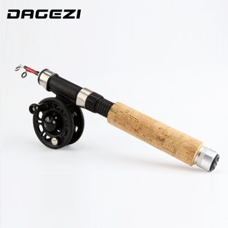 Dagezi Winter Ijs Hengel + Reel Spinning Vissen Wiel Ijs Staaf Combo Visgerei Vliegvissen Reel Kit Combo