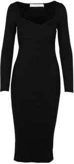 Daggebreide jurk IRO , Black , Dames - M,S
