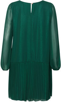 Dagmar Lurex-jurk in groen - M