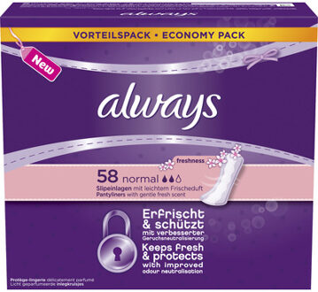 Dailies Fresh & Protect Normal Fresh - 58 Stuks - Inlegkruisjes