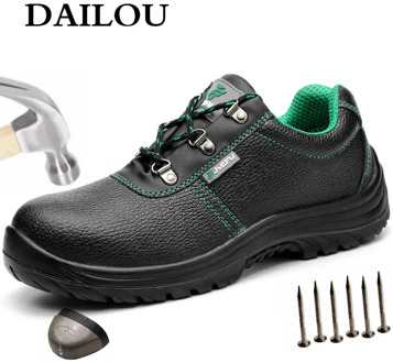 DAILOU Men's Outdoor Steel Toe Protective Anti Smashing Work Shoes Steel Mid Sole New Design Construction Shoes Free Shipping