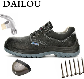 DAILOU Men's Safety Shoes Boots Steel Toe Winter Sneakers Deodorant Ultra-light Soft Bottom Safety Protective Shoes Dropshipping