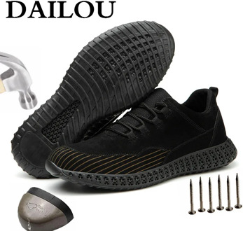 DAILOU Safety Work Boots For Men Indestructible Steel Toe Cap Construction Safety Comfort New Men and Women Shoes Dropshipping