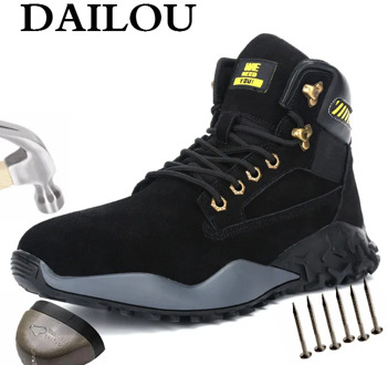 DAILOU Waterproof Winter Men Boots with Fur Warm Snow Women Boots Men Work Casual Shoes Sneakers Indestructible Big Size 48