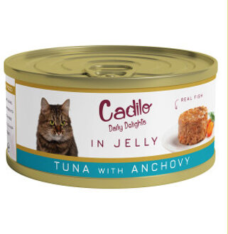 Daily Delights - tonijn met ansjovis in gelei - natvoer kat (70 g) 1 verpakking (6 x 70g)
