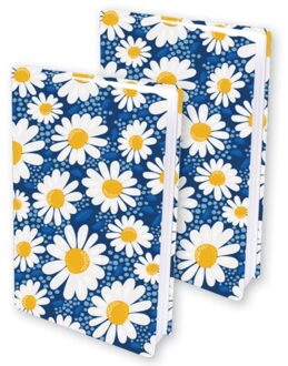 Daisies rekbare boekenkaften voor A4 boeken met harde kaft - 2 stuks Multikleur