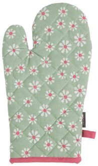 Daisy Flowers Ovenwant Groen 18x33 Cm