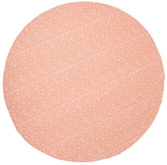 Daisy Flowers Tafelkleed Textiel Oranje Rond 160cm