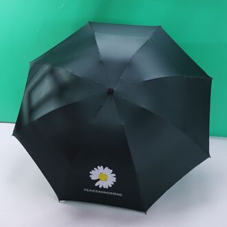 Daisy Zon Paraplu Zonnebrandcrème Uv Zonnescherm Automatische Paraplu Zowel Zonnige En Regenachtige Paraguas Paraplu Voor Vrouwen Regular- donker groen