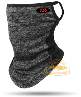 Daiwa Men's fishing windproof face towel Outdoor riding color-insulated ice silk mask summer Sun protection triangle scarf scarf