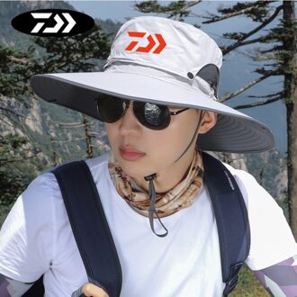 Daiwa Men's Summer Protective Fishing Hat Foldable Outdoor Climbing Breathable Fisherman Cap UV Protection Sunshade Hat Photo Color3
