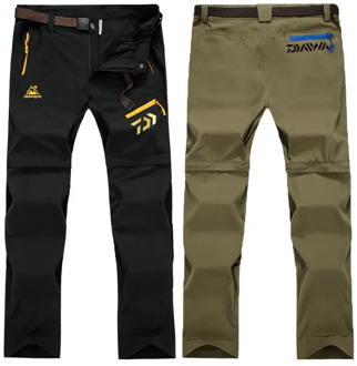 Daiwa Summer Outdoor Sports Quick Dry Pants Men Camping Fishing Trekking Hiking Male Removable Thin Breathable Trousers