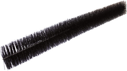 Dakgootegel - zwart - 120 x 12 cm - kunststof/staaldraad - dakgootbescherming - dakgootborstel