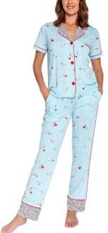 Dalamatian Dog Pyjama Blauw - X-Small