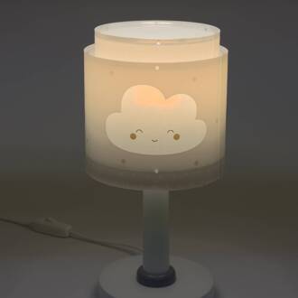 Dalber Kindertafellamp Baby Dreams, grijs, G4, Ø 15 cm wit, grijs