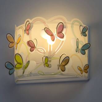 Dalber Wandlamp Vlinders Meisjes 23 X 31 Cm E27 60w Multikleur