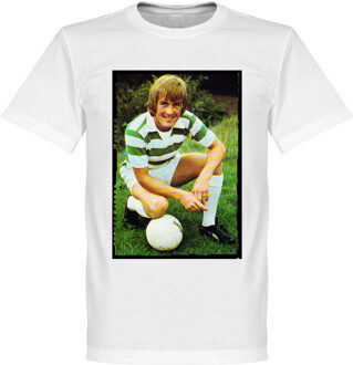 Dalglish Celtic Retro T-Shirt - Wit - L