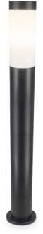 Dally LED Sokkellamp Zwart L - E27 fitting - IP44 Waterdicht - 110 cm - tuinverlichting - padverlichting - Staande buitenlamp