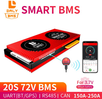 Daly 18650 smart BMS 20S 72V 150A 200A 250A Bluetooth 485 to USB device CAN NTC UART software Li-on Battery protection Board BMS