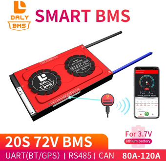 Daly 18650 smart Li-ion 20S 72V BMS 80A 100A 120A Bluetooth 485 to USB device CAN NTC UART togther Lion LiFePO4 LTO Batteries