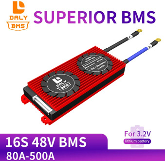 Daly 3.2V LifePo4 16S 48V 80A 100A 120A 500A 18650 BMS battery protection board with balanced lithiumion lithium battery module