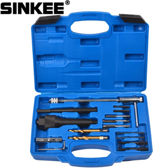 Damaged Glow Plug Removal Remover Thread Repair Drill Wrench Spark Plug Gap Extractor Tool Kit 8MM 10MM SK1095