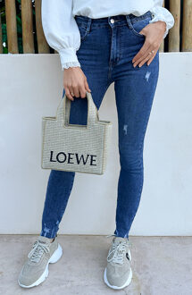 Damaged Stretch Skinny Jeans Dark Blue FMH Blauw