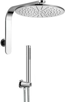 Damast Inbouw Regendouche Damast Doccia Lybra Tondo Chroom Damast