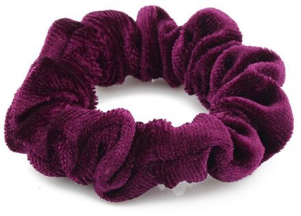 Dame Haar Accessoires Fluwelen Scrunchies Elastische Haarbanden Paardenstaart Houder Scrunchies Tie Haar Rubberen Band Hoofdband Paars