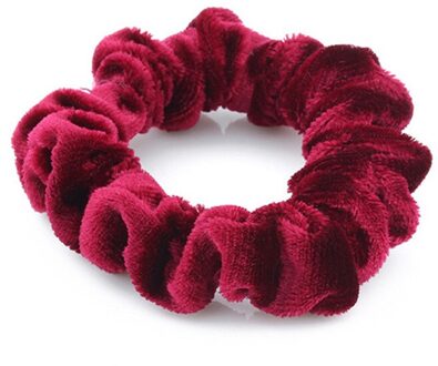 Dame Haar Accessoires Fluwelen Scrunchies Elastische Haarbanden Paardenstaart Houder Scrunchies Tie Haar Rubberen Band Hoofdband Rood