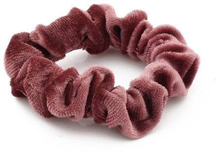 Dame Haar Accessoires Fluwelen Scrunchies Elastische Haarbanden Paardenstaart Houder Scrunchies Tie Haar Rubberen Band Hoofdband Roze