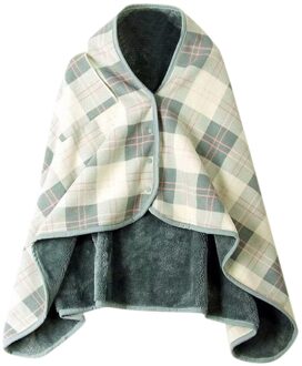 Dame Multifunctionele Doublelayer Tartan Plaid Deken Sjaal Wrap Shawl Winter Warm Vrouwen Foulard Femme Sjaals Wraps YL5 G