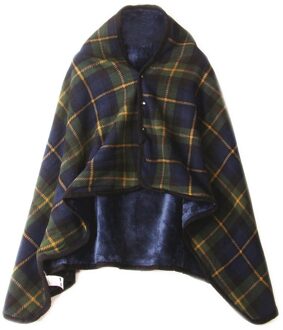 Dame Multifunctionele Doublelayer Tartan Plaid Deken Sjaal Wrap Shawl Winter Warm Vrouwen Foulard Femme Sjaals Wraps YL5