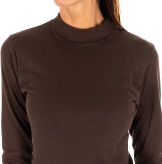 Damen Langarm T-Shirt 1625-M - maat EU 44 / UK 16 Bruin