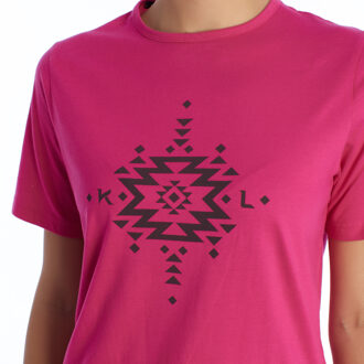 Damen-Sommerpyjama aus 100 % Baumwolle KL40000 Kurzarm-T-Shirt und Shorts, Frühlings-Sommerpyjama Roze - XL