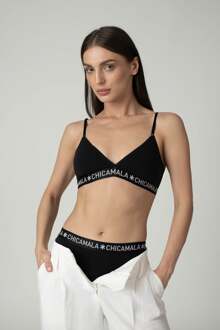 Dames 1-pack Triangle Top Effen