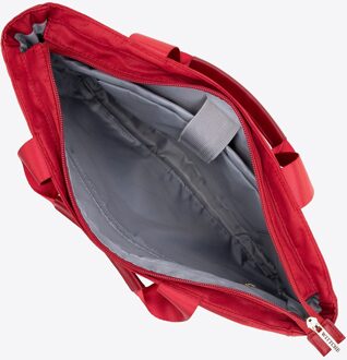 Dames 14" Laptoptas met Quilting, Kers, Kersen Polyester Kersenrood - One Size