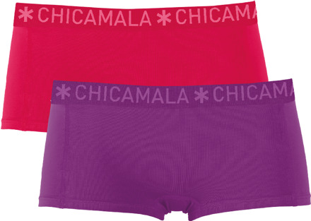 Dames 2-pack Boxershorts Effen