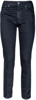 Dames 5-Pocket Jeans. Slim Fit, NorHeren Taille en Zoom. Gemaakt in Italië. Dondup , Blue , Dames - W30,W31
