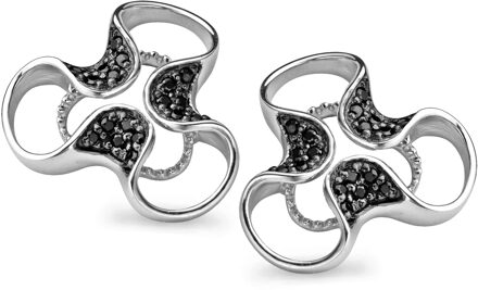 Dames 925 Sterling Zilver Set: Ketting-Hanger + Oorbellen - Zilver SET-5032