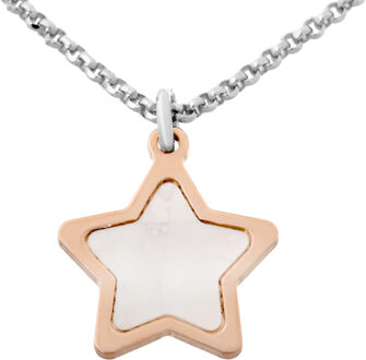 Dames 925 Sterling Zilveren Armband - Zilver/Rosé ZA-7167 Zilver en roségoud - One Size