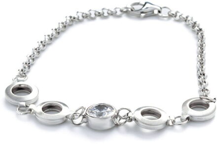 Dames 925 Sterling Zilveren Armband - Zilver ZA-1008