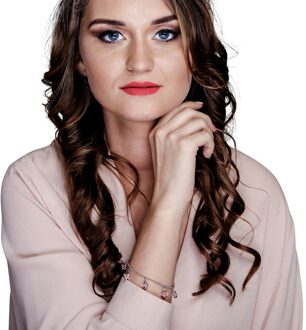 Dames 925 Sterling Zilveren Armband - Zilver ZA-1710 - maat