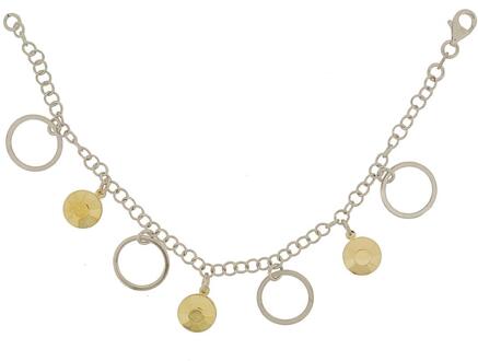 Dames 925 Sterling Zilveren Armband - Zilver ZA-1754 - maat