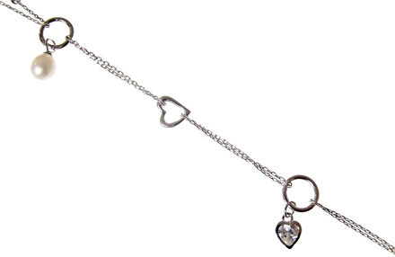 Dames 925 Sterling Zilveren Armband - Zilver ZA-1813