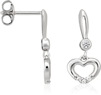 Dames 925 Sterling Zilveren Dangle Oorbellen - Zilver ZO-5112
