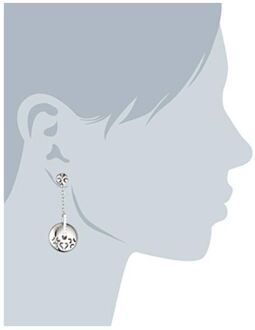 Dames 925 Sterling Zilveren Dangle Oorbellen - Zilver ZO-5851